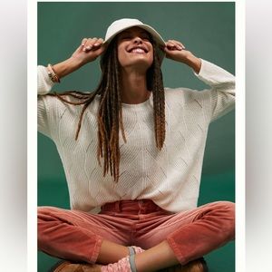 ANTHROPOLOGIE Keely Cable-Knit Sweater